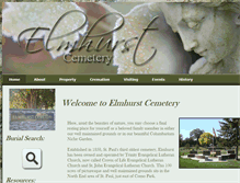 Tablet Screenshot of elmhurstcemetery.org